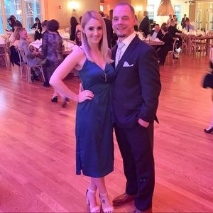 Lulus Fall in Love Satin Midi Wrap Dress